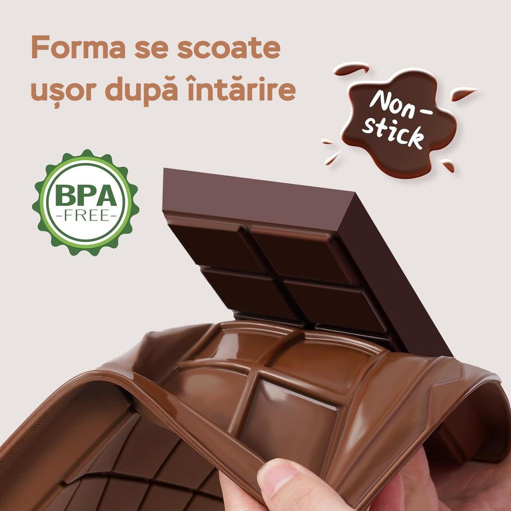 Dubai Chocolate Mold Set, 3x10 Divisions, with 50 Wrapping Foils, Silicone Chocolate Mold, DIY Baking Tool