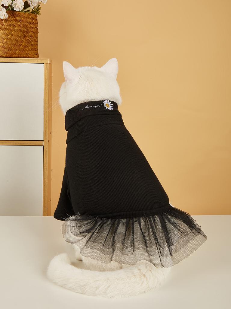 Hundekleidung Kleine Mittelgroße Hunde Mädchen Prinzessinnenkleid Haustier Katze Kleidung Welpe Kätzchen Kleider Chihuahua Bekleidung Rock Schwarz Weiß Orange