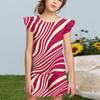 Summer Girls Cute Suit Flying Sleeves T-shirt Top + Ruffled Shorts Daily Outdoor Wear Cute Casual Fashion 2-Piece Set