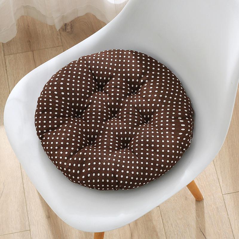 

Удобная подушка для стула для обеда, офиса или студенческого сиденья 30x30 cm (Round Cotton Linen)