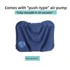 Travel Inflatable Waist Pillow Train Airplane Inflatable Cushion Press Inflatable Waist Pillow