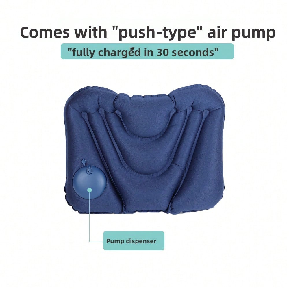 Travel Inflatable Waist Pillow Train Airplane Inflatable Cushion Press Inflatable Waist Pillow