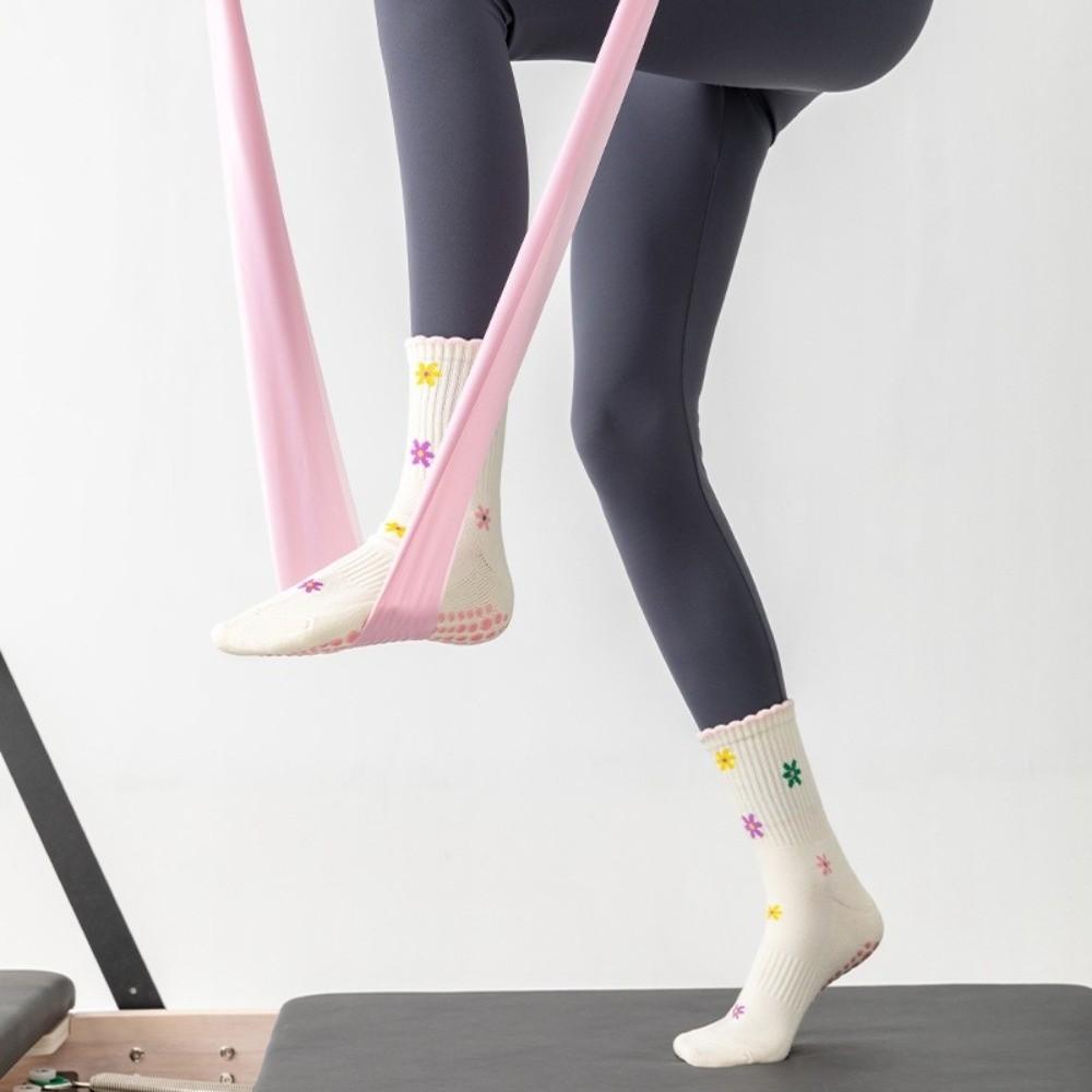 Non-Slip Yoga Socks Cartoon Embroidery Floor Socks Professional Pilates Socks  for Women