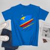 Unisex Unisex Congolese DRC Democratic Republic of Congo Flag Tshirt Tees T Shirts WoUnisex Boys 100 Cotton TShirt