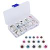 Doll Eyeballs Half Round Plastic Eyes Colorful DIY Bear Crafts Materials Halloween Accessories