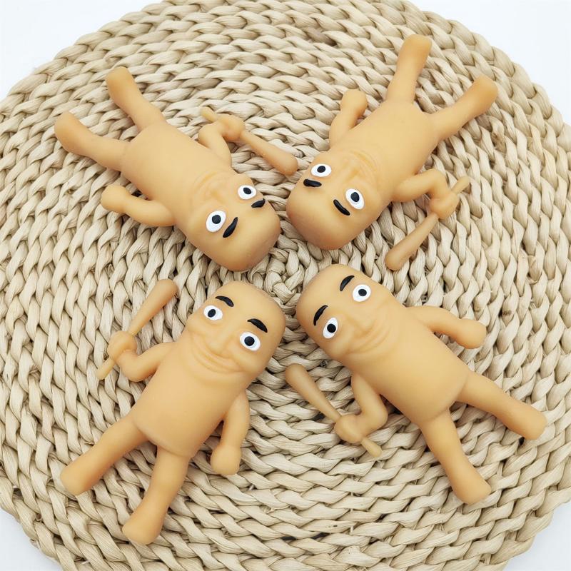 Italian Brainrot Tung Sahur Soft Rally Toys Stress Relief Prank Toy Fidget Toy Transformable Kids Adults Party Birthday Gift