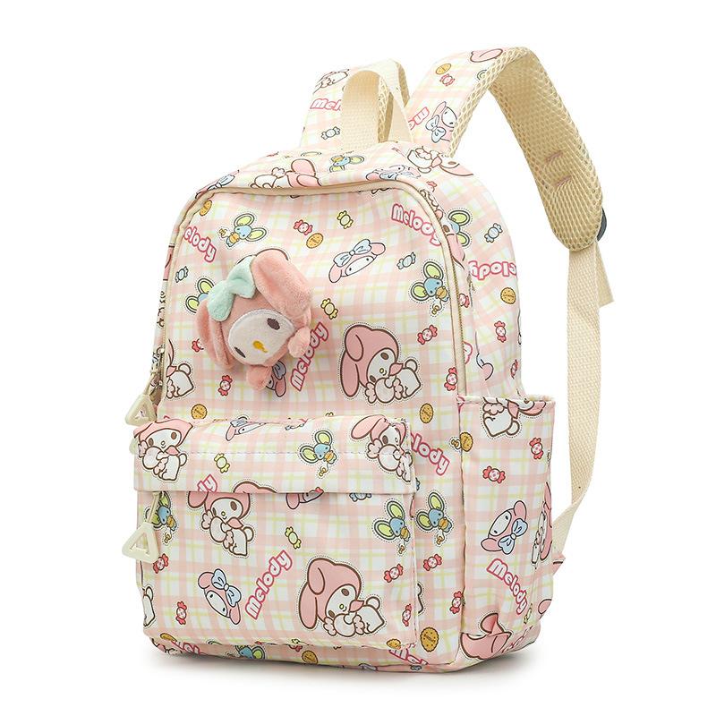 Cartoon Cute Kindergarten Backpack Simple Color-Contrast Children S Backpack Fresh Sweet Versatile Small Backpack