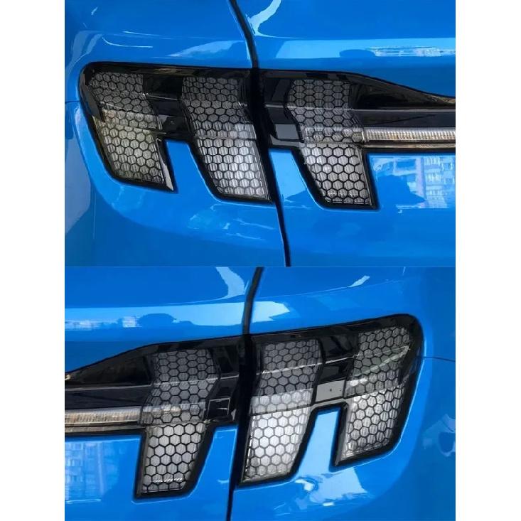 Tail Light Sticker for Ford Mustang Mach-E Honeycomb Lamp Sticker Creative Cellular Tail Light Film Car Modification Accessories