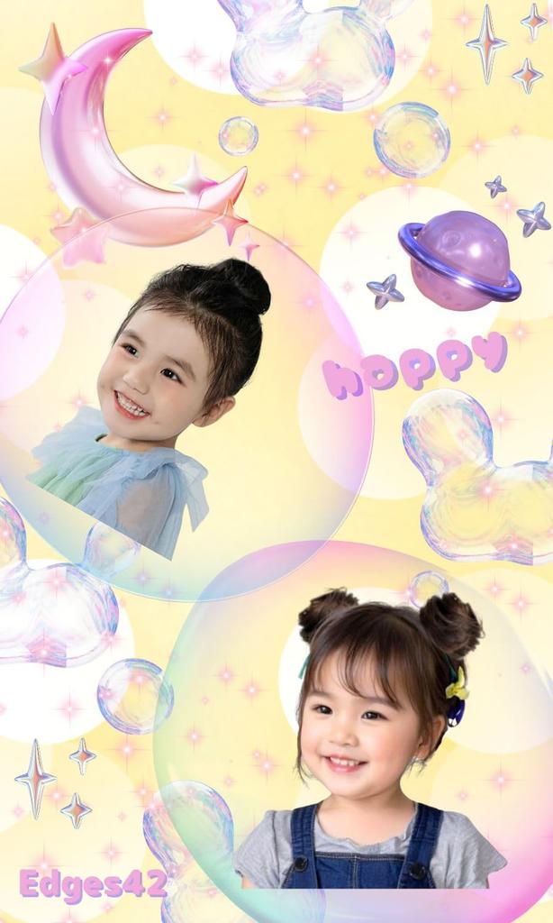 Edges42 Bun Wig, Scrunchie Wig, Kids' Hair Extensions, Shichi-Go-San Hair Accessories, Set of 2 (BlackBrown)