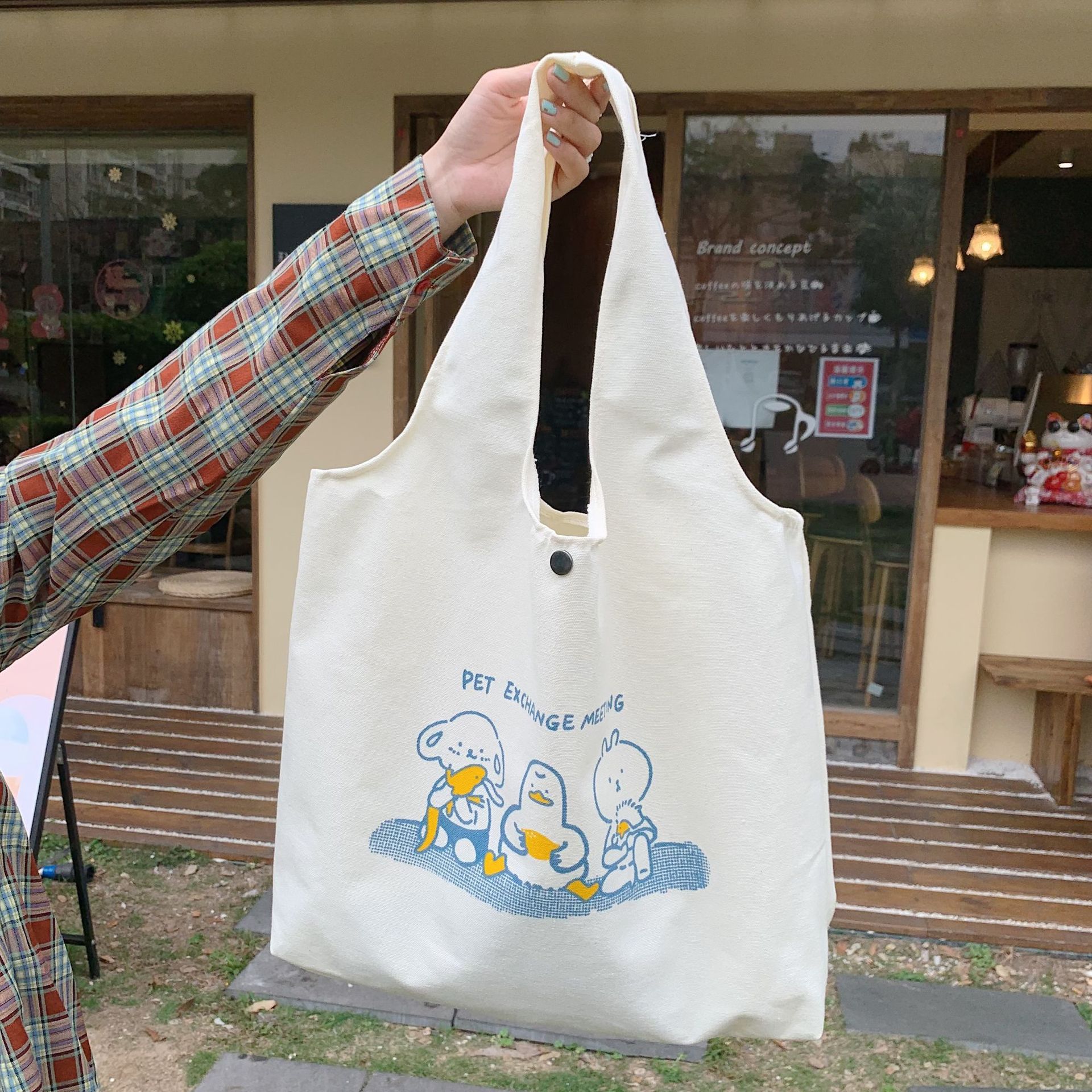 

Полотняна сумка для домашніх тварин, студентка, нова маленька свіжа сумка через плече