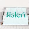 1PC home Cute Room Decor bBisleri Teal Logo  Blanket Throw Blanket bBisleri Novelty Warm Blanket All Season