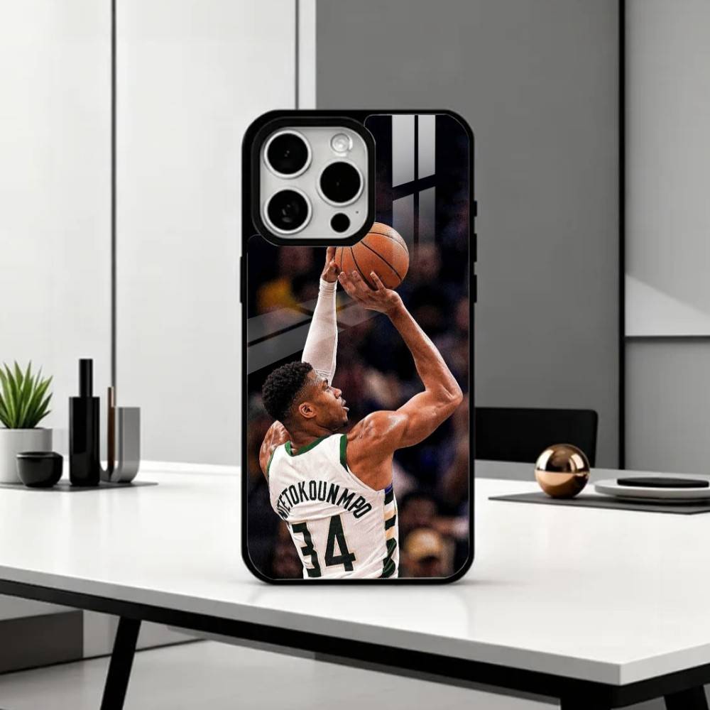 Giannis Antetokounmpo 34 Phone Case For iPhone17,16,15,14,13,12,11 Plus,Pro Max Magnetic For Magsafe Wireless Charging