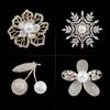 High-End Zircon-Inlaid Camellia Pearl Brooch for Women – Elegant Anti-Exposure Corsage Pin