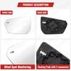 1PC Left Side Lens For Chevrolet Equinox Or GMC Terrain 2018     Rearview Glass Mirror Lens With Heat 23406428