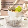 Kitchen Double Drain Basket Ins Wind High Value Vegetable Wash Basin Drain Basket  Large Capacity Fruit Wash Vegetable Baskets