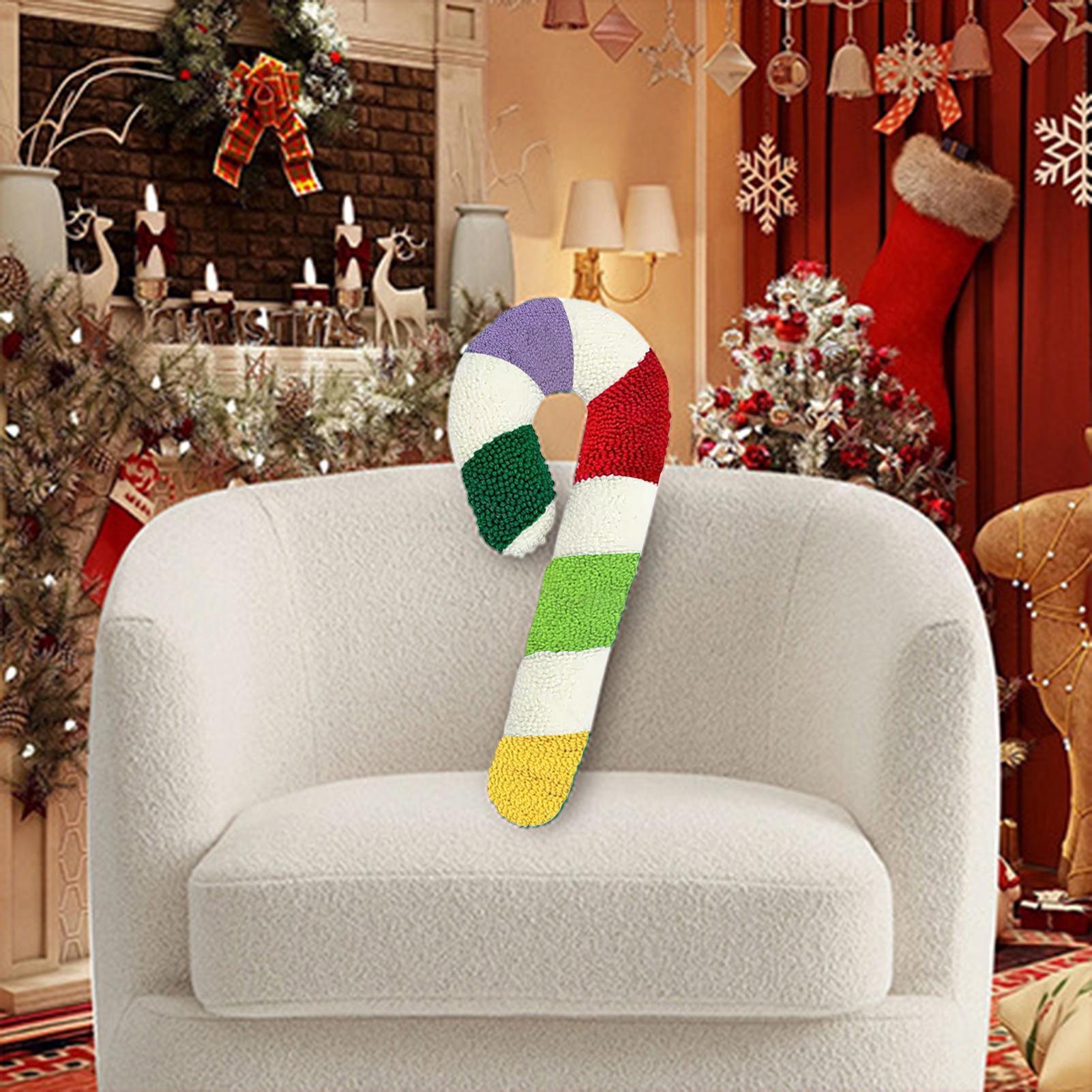 

Christmas Candy Cane Pillow Plush Christmas Decorative Cushion Colorful Throw Pillow For Kids Adults Sofa Couch Bed Living Room China Mainland