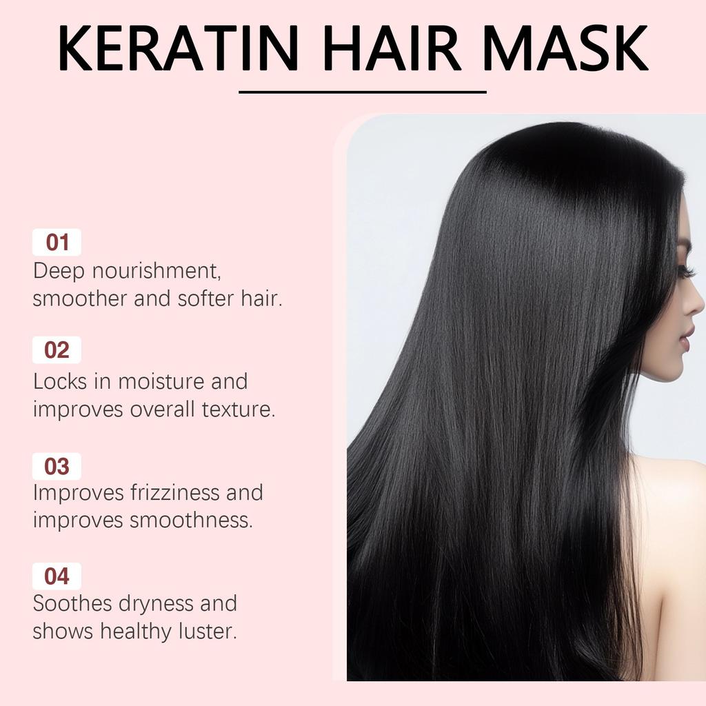 Collagen Hair ,Deep Conditioning,Advanced Keratin Hair ,Hydrating Mask  For All Hair (1 Bottle)
