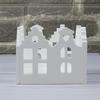 Resin Casting Molds Hollow House Candle Holder Kit Silicone Mold DIY Gypsum Cement Pouring Mold Craft Gift Home Deco