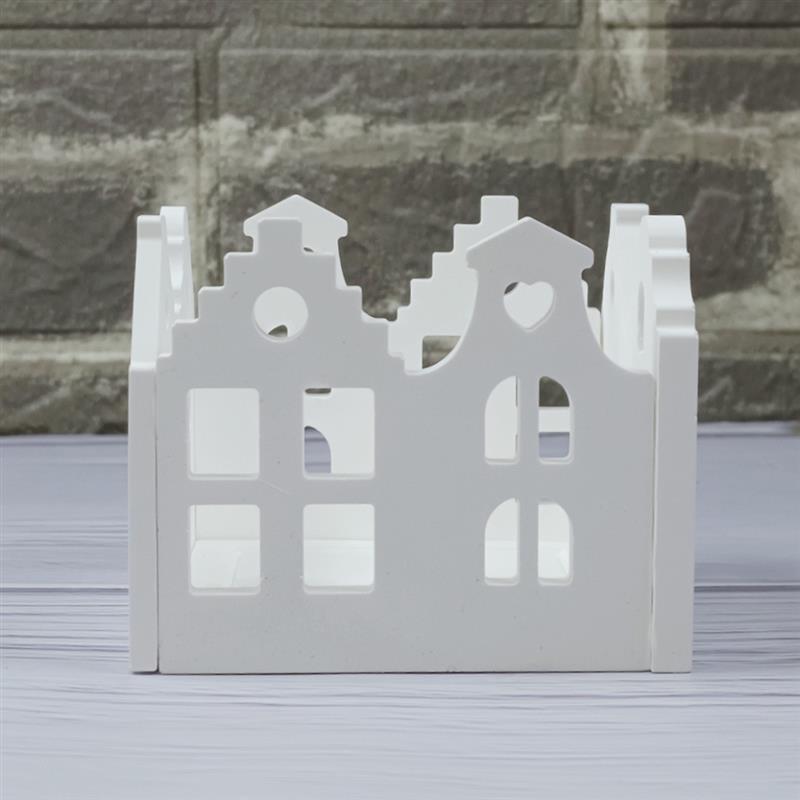 Resin Casting Molds Hollow House Candle Holder Kit Silicone Mold DIY Gypsum Cement Pouring Mold Craft Gift Home Deco