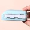 Storing Independent Inner Durable 8-grid Waterproof Portable Folding Tablet Sub-packing Organizer Box Pill Storage Holder