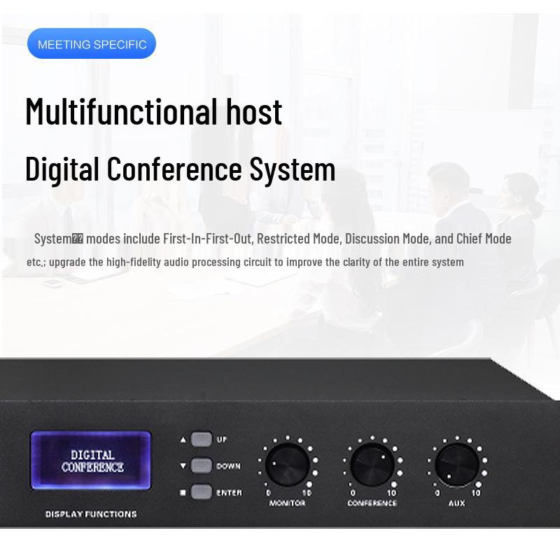 HuiDu QH-660 Wired Conference Desktop Microphone with Square Tube
