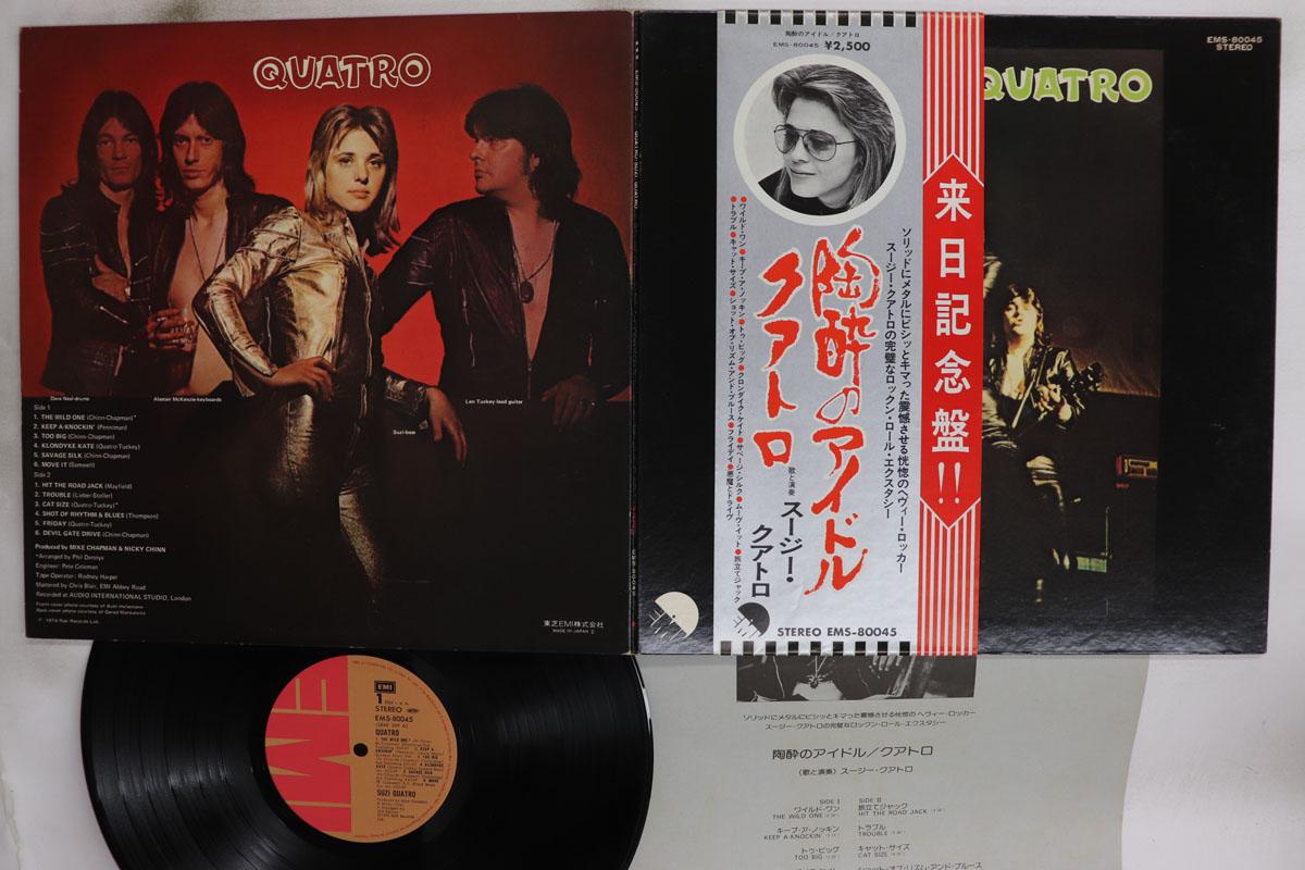 Виниловая пластинка SUZI QUATRO Quatro EMS80045 EMI 1974 Япония Obi Рок Б/у