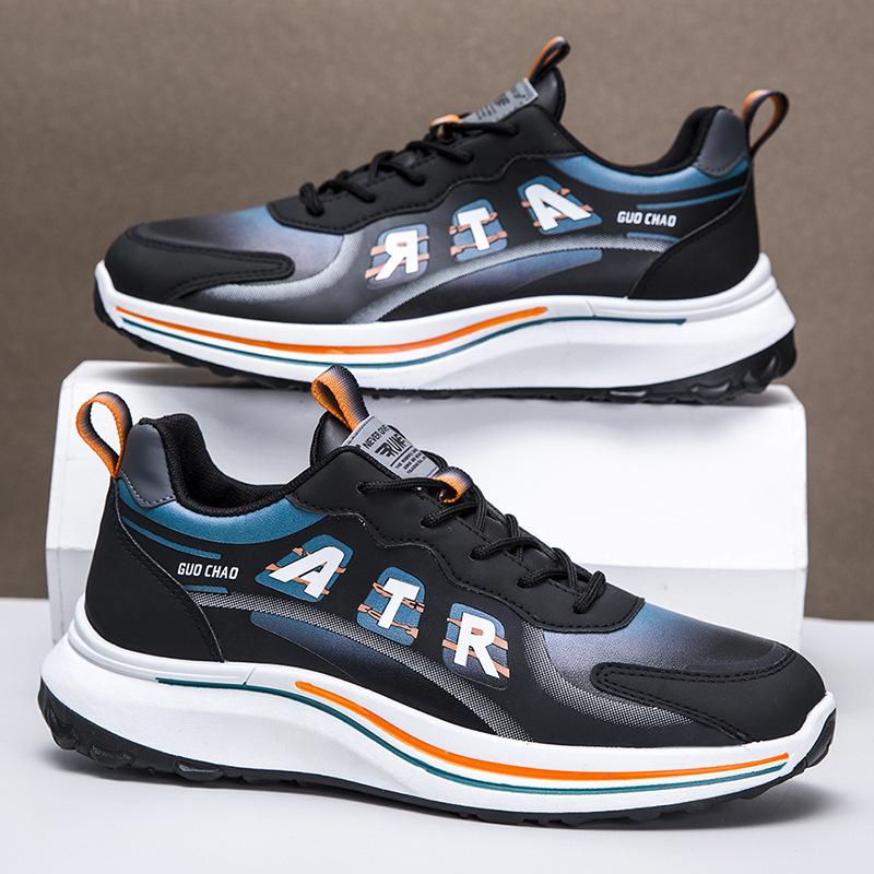 Young Fashion Trendy Men's Shoes for Students Running Shoes Thick Sole Lightweight Breathable Sports Shoes for Men