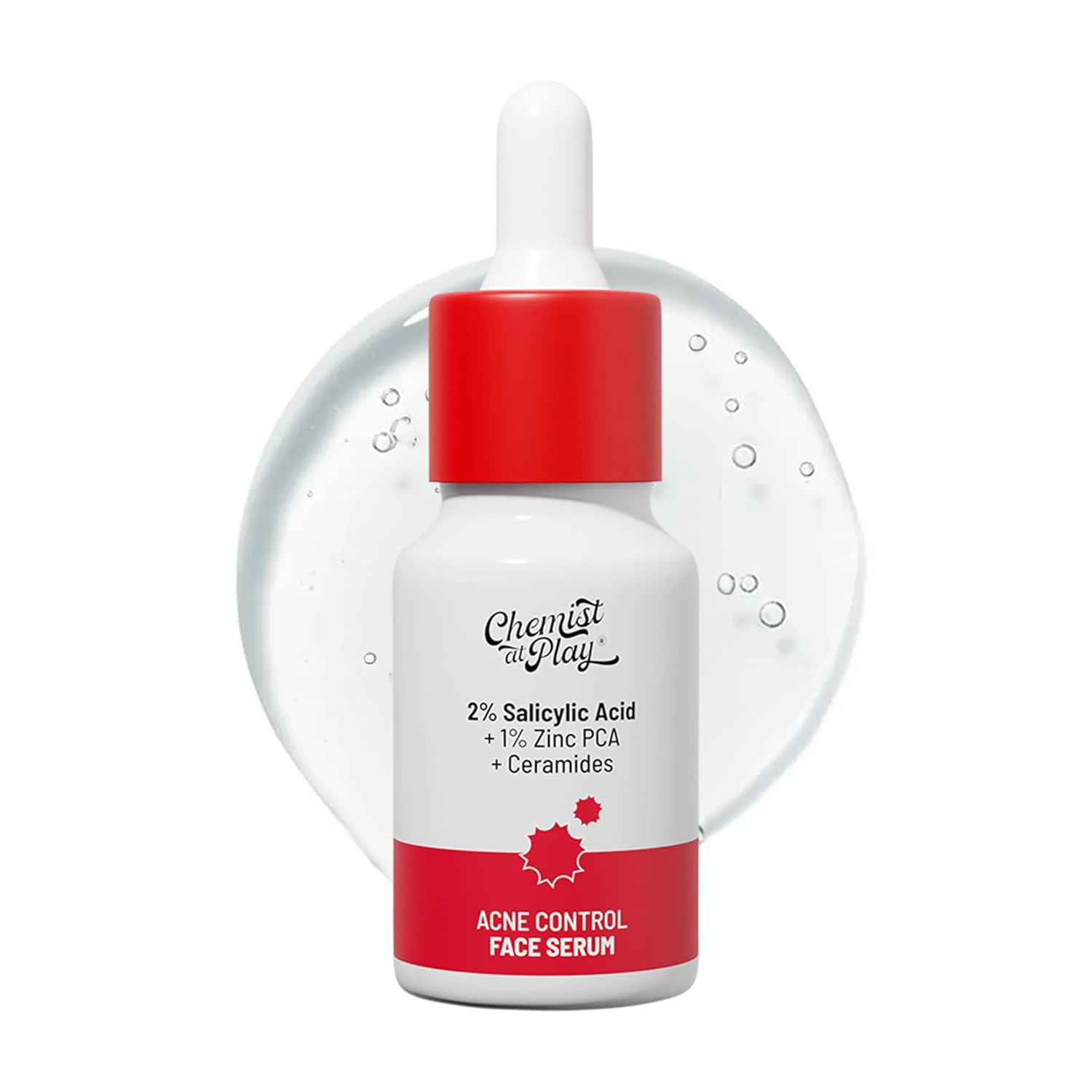 

Chemist At Play 2% Salicylic Acid Face Serum For Oil Control, Pore Care, Clear-Looking Skin Texture Repair 10 ml