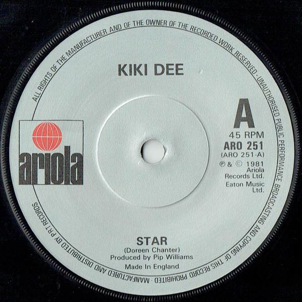

7inch Record KIKI DEE - Star ARO251 Ariola 1981 UK Rock Used