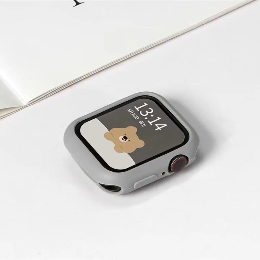 Silikonhülle für Apple Watch Hülle 10 42mm 46mm 44mm 40mm 45mm 41mm Zubehör Stoßfänger Schale Schutzhülle iWatch Serie SE 6 7 8 9