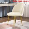 Chair Velvet Duckbill Cover Round Bottom Stool Back Dinning Makeup Elastic Big