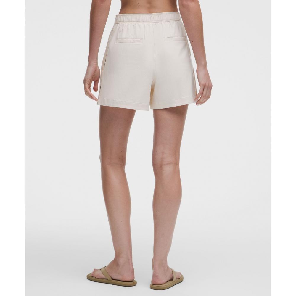 Lullulemon Stretch Woven High-Rise Shorts 4-Inch White