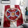 Manta de Franela Estampada del Heart of Midlothian FC, suave manta para dormitorio y sofá, lavable, merchandising para aficionados al fútbol, gran regalo.