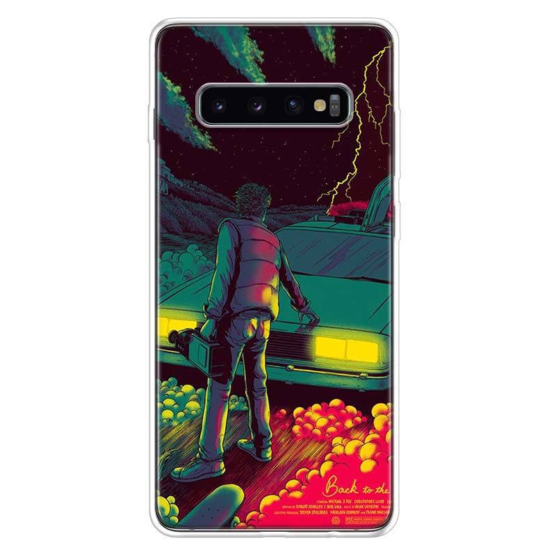 Back to the Future DeLorean Time Machine Phone Case For Samsung Galaxy A52 A51 A50S A32 A22 A12 A02S A72 A71 A31 A70 A30S Note 2
