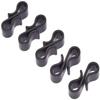 50pcs Black S-Shaped Gutter Hanging Hooks for Outdoor Wedding Lights