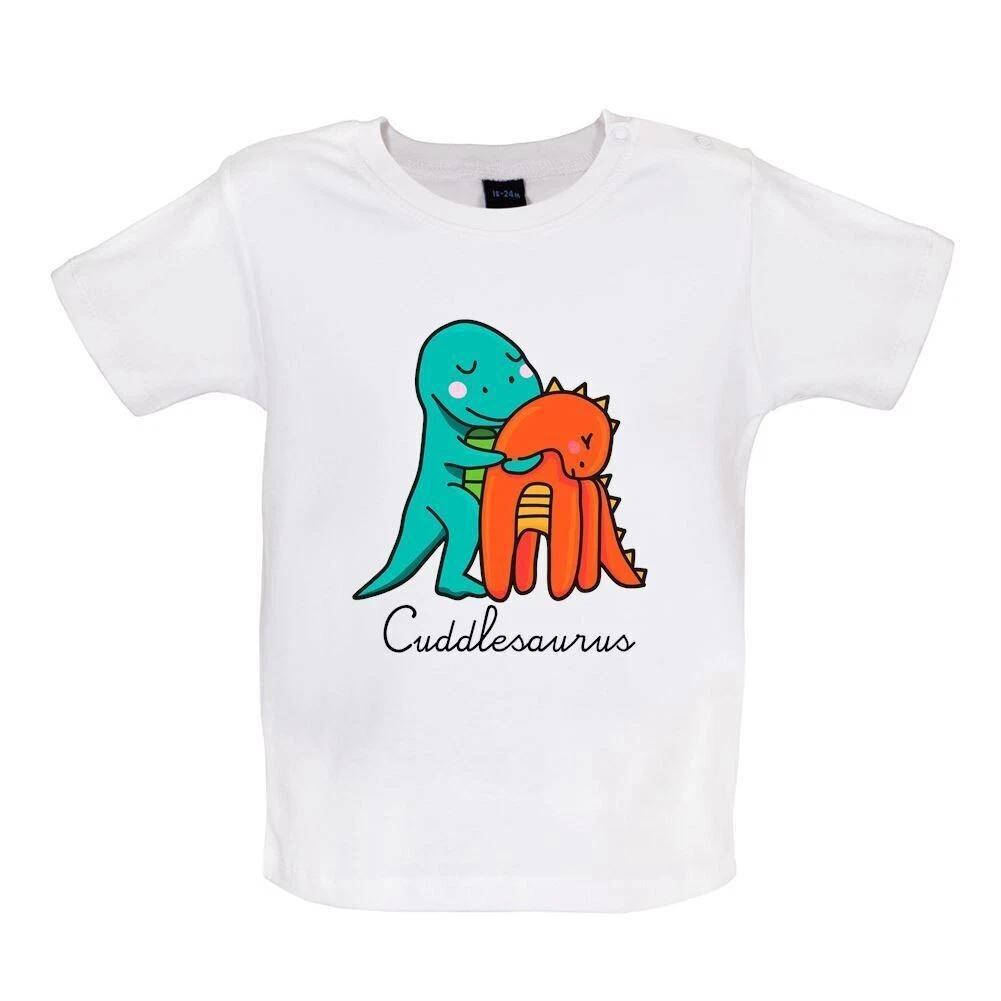 

Cuddlesaurus - Kids Baby Kids Boys Girls Unisex T-Shirt / Bodysuit - Cute Dinosaur Love Funny Cuddles 110