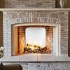 Heat Efficient Fireplaces Back Panel Adjustable Steel Heat Reflectors With Protective Base & Installation Gloves for Home