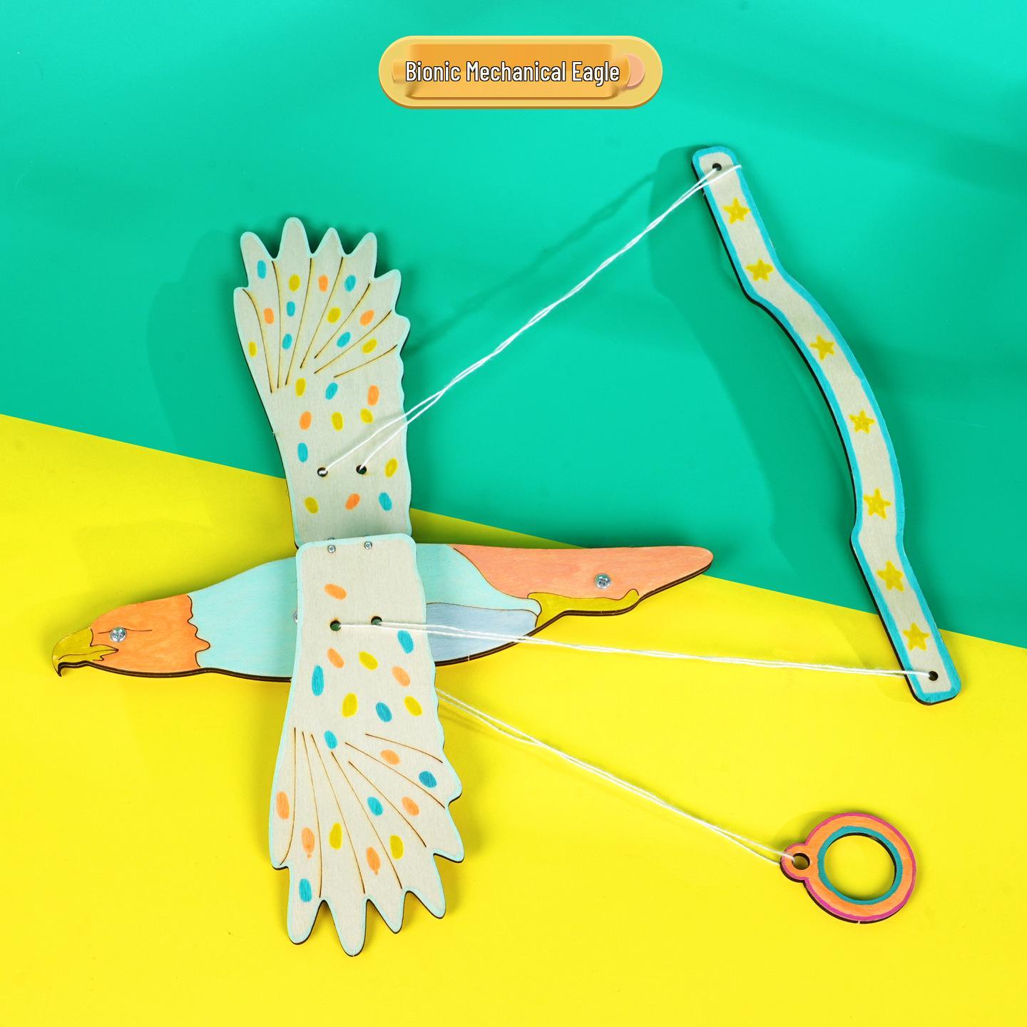 Bionic Mechanical Eagle: DIY Flying Bird Model for Primary School STEAM Science Experiment