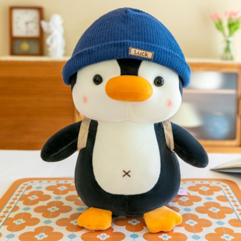 Super Cute Backpack Penguin Doll Plush Toy Small Grab Machine Doll Doll Children's Day Gift