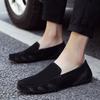 Plus Size Genuine Leather Made Korean Trendy Versatile Casual Shoes Slip-on Lofter Driving Shoes