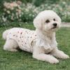 Bow Print Dog T-Shirt Breathable Summer Pet Vest Fashion Dog Pajamas  Spring Summer Season