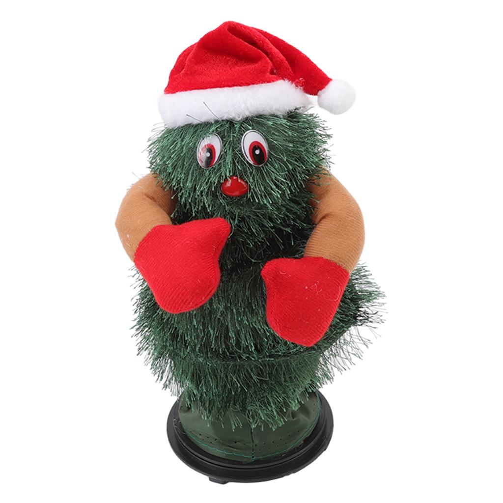 Rotating Dancing Christmas Tree Music Plastic Electric Christmas Tree Toy for Decoration Children"s