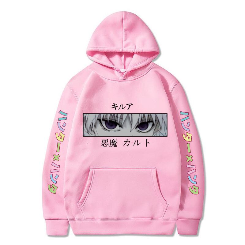 Autumn Winter Hunter Hisoka Kurapika Hoodies Women Killua Zoldyck Devil Eye Sweatshirts Unisex Anime Hxh Hoody Tops