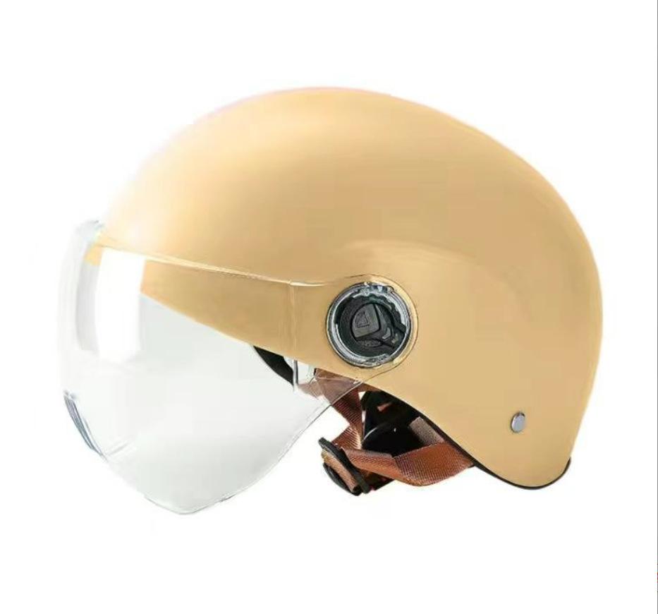 Electric Car Helmet for Women, Cute An Men's Four-season Universal Half-helmet for Summer Sun Protection