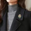 High-End Elegant Sparkling  Camellia Brooch For Women Men Luxurious Suit Corsage Pin Office Party Jewelry Accessories