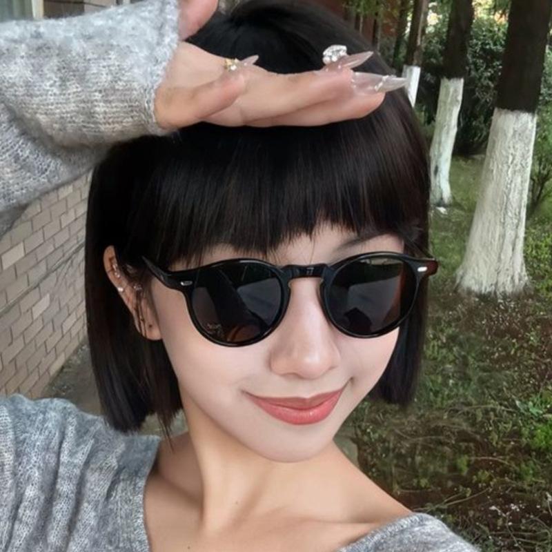 Round Small Frame Women Sunglasses Luxury Sunglasses Mantrends High-End Travel Eye Glasses For Sunshine Accessories Uv400