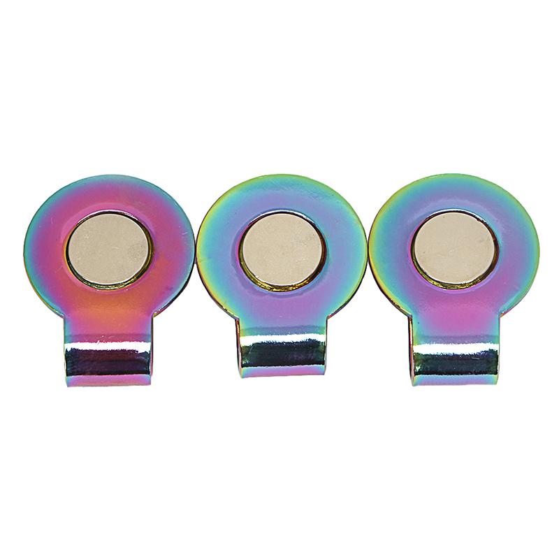 1Pcs 25Mm Golf Hat Clip Golf Mark Round Coin Metal Hardware Magnetic Hat Clip Golf Accessories