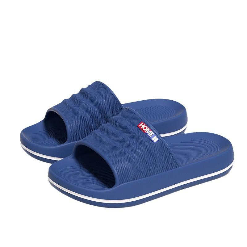 Men's and Women's Thick-Soled Non-Slip Soft Slippers: Summer Home, Outdoor, and Bathroom Wear with Comfortable "Stepping On Clouds" Feel