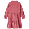 Robe chemise en velours - vidaXL - Fille - Couleur vieux rose - Taille adaptée 1,5-10 ans