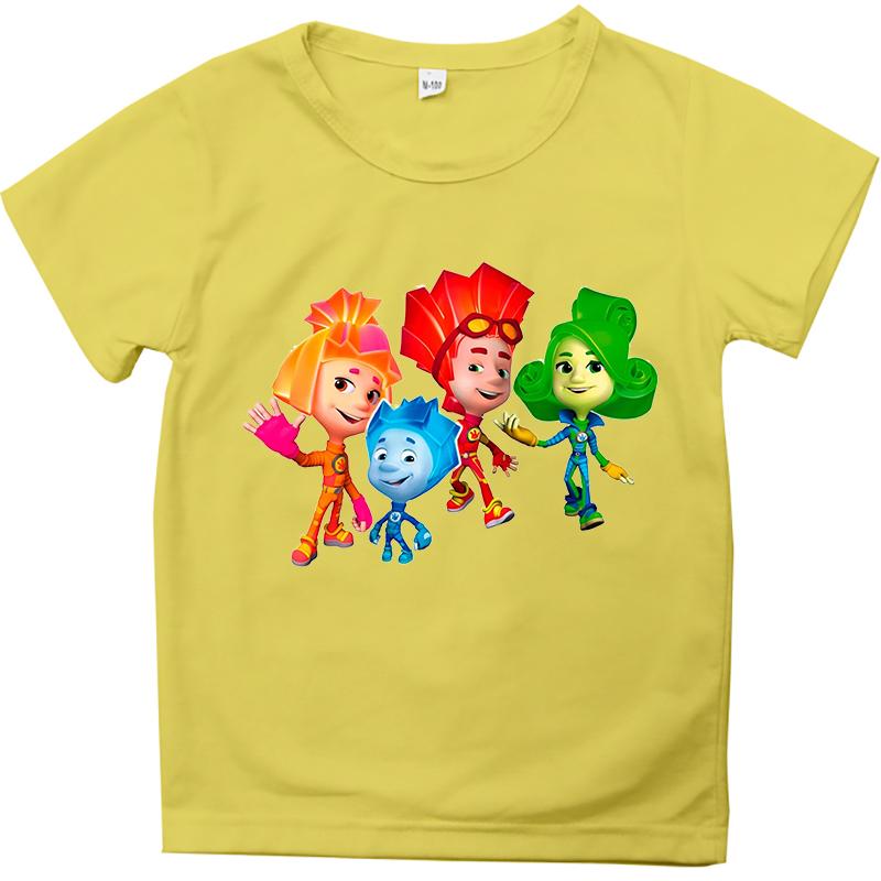 Die Fixies Grafik Kinder T-Shirt Mode Lässige Oberteile Kurzarm T-Shirt Mädchen Kleidung Sommer Rundhals T-Shirt Kinderkleidung Straße